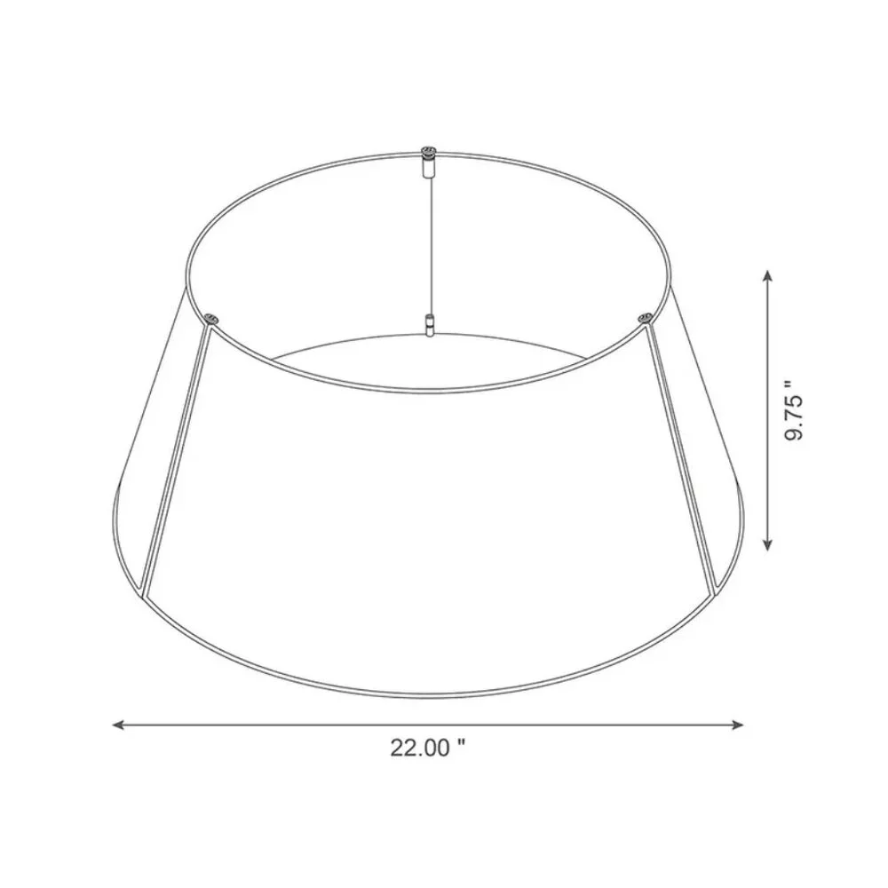 Glitzhome Metal Tree Collar Tree Base Cover 22